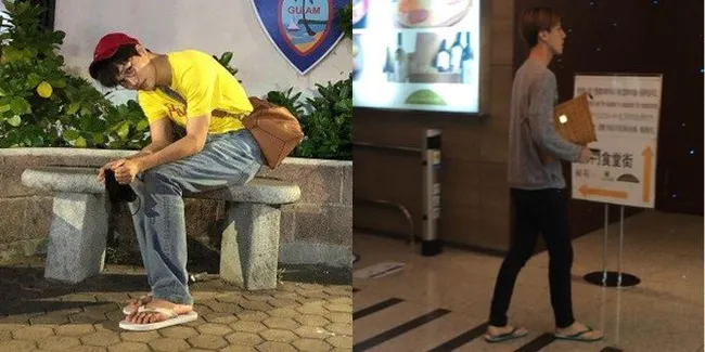 13 Foto Bukti Kai dan Sehun Duo Sandal Jepit di EXO, Termasuk Saat Pakai Swallow