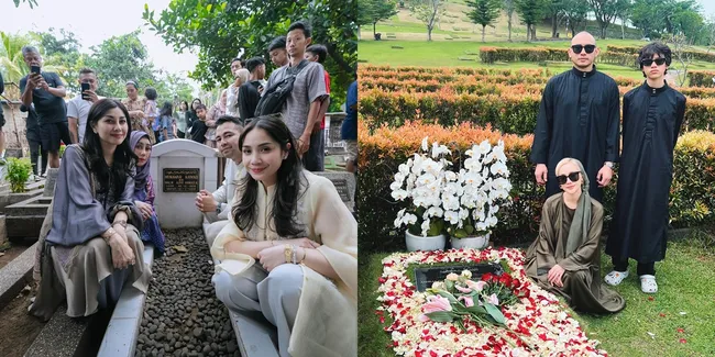 15 Makna Tradisi Ziarah Kubur bagi Para Artis, Sebagai Momen 'Laporan' hingga Menumpahkan Kerinduan - Tetap Ladeni Warga yang Minta Foto 