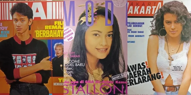 15 Potret Lawas Selebritis saat Jadi Model Cover Majalah Jadul, Pesona Tak Pudar Oleh Waktu