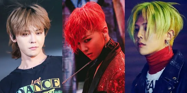 20 Transformasi Gaya dan Warna Rambut G-Dragon Dari Zaman Debut