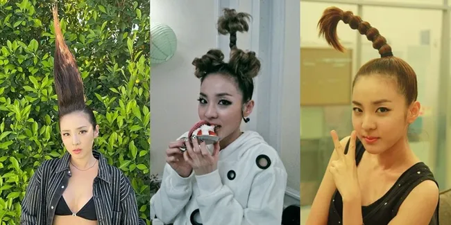 2NE1 Reuni di Coachella, Ini Deretan Gaya Rambut Sandara Park yang Unik & Ikonik Banget: Jambul - Pohon Palem!