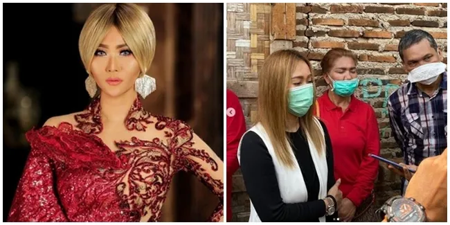 5 Potret Inul Daratista Terjun Langsung ke Lapangan Bagikan Bantuan, Terenyuh Ada yang Rumahnya Jadi Satu Dengan Kandang Kambing