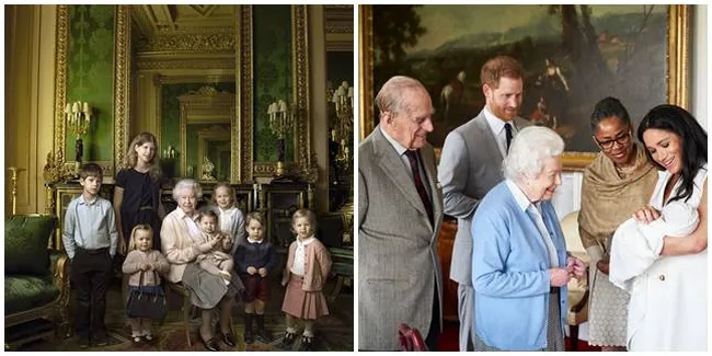 6 Momen Ratu Elizabeth Bareng Cicit Anak Pangeran William & Harry