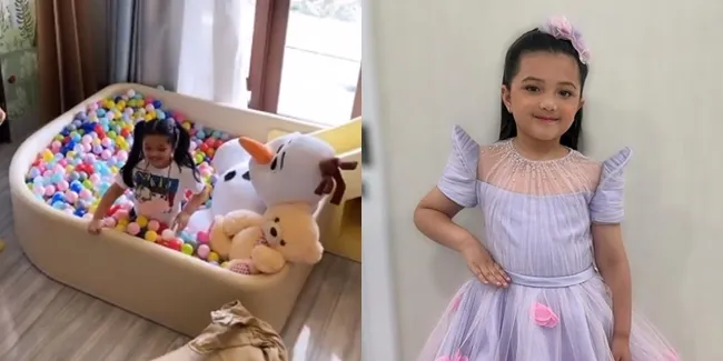 6 Potret Arsy Asyik Bermain di Kamar Anak Momo Geisha yang Mewah Abis Bak Istana Mainan, Senang Bisa Mandi Bola - Masak-Masakan