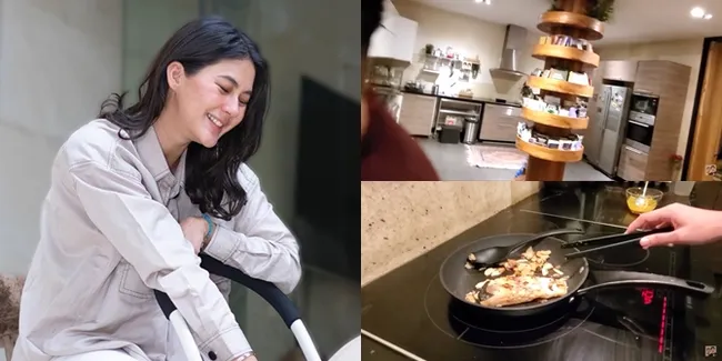 6 Potret Dapur Paula Verhoeven, Minimalis dengan Nuansa Kayu yang Hangat