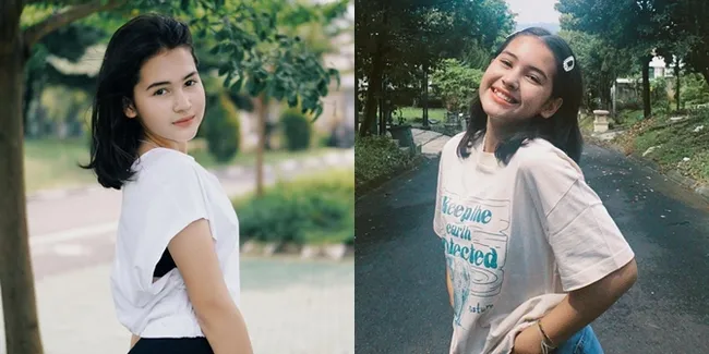 6 Potret Gaya Sehari-Hari Sandrinna Michelle Bintang Sinetron 'DARI JENDELA SMP', Tetap Menawan Meski Cuma Pakai Kaos - Hotpants Jadi Andalan