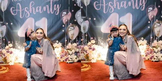 6 Potret Imut Ameena di Ulang Tahun Ashanty, Jadi Cucu Kesayangan Genda yang Menggemaskan