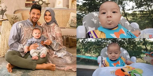 7 Momen Baby Air Anak Irish Bella Pertama Kali Makan, Ekspresi Wajah Bikin Gemas - Lahap Dari Awal Hingga Akhir