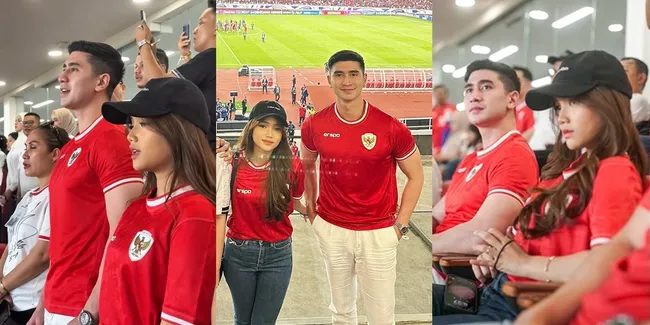 7 Potret Verrell Bramasta dan Fuji Nonton Timnas Bareng, Kedekatan yang Intens Makin Disorot
