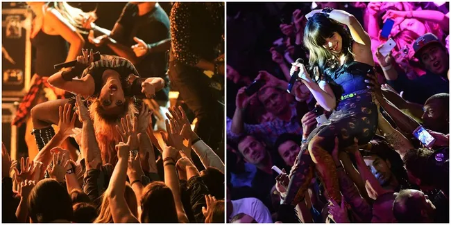 7 Popstar Dunia Ini Pernah Lakukan 'Crowd Surfing', Gokil!