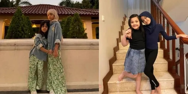 7 Potret Aleena Anak Olla Ramlan yang Mulai Belajar Kenakan Hijab Sedari Kecil - Fashionable Seperti Sang Mama
