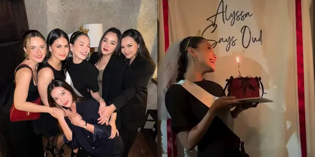 7 Potret Alyssa Daguise Kembali Dapat Kejutan Bridal Shower dari Sahabat, Private Dinner Penuh Mawar Merah