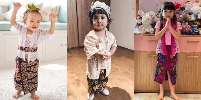 7 Potret Anak Selebritis Rayakan Hari Kartini, Gemas Pakai Baju Adat Mungil - Berpose Cantik di Depan Kamera