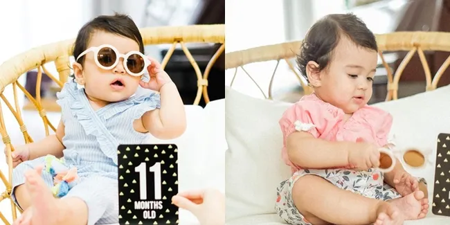 7 Potret Baby Cara Rose Anak Rianti Cartwright yang Usianya Nyaris 1 Tahun, Cantik Bermata Bulat - Disebut Calon Model Masa Depan