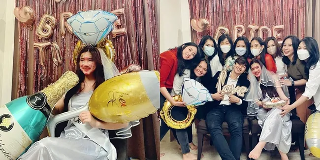 7 Potret Bridal Shower Felicya Angelista, Dapat Surprise dari Sahabat - Caesar Hito Kaget Lihat Wajah Calon Istri