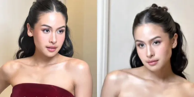 7 Potret Cantik Maudy Ayunda dalam Sesi Foto Terbaru, Penuh Pesona dengan Dress Maroon yang Anggun