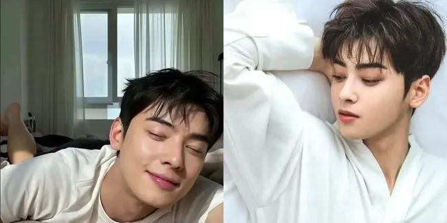 7 Potret Cha Eun Woo Pose Tidur, Merem Aja Cakepnya Ugal-Ugalan