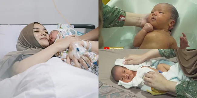 7 Potret Citra Kirana Pertama Kali Mandikan Athar yang Baru Berusia 5 Hari, Sempat Omeli Rezky Aditya