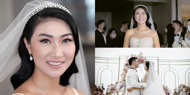 7 Potret Detail Penampilan Theresa Wienathan Mantan Asisten Nia Ramadhani di Hari Pernikahan, Cantik dan Super Glamour