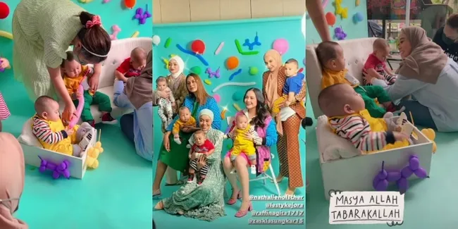 7 Potret Geng The Bumils Nagita Slavina Photoshoot Bareng Lagi, Kini Ganti Personel - Masing-masing Gendong Buah Hati Kesayangan