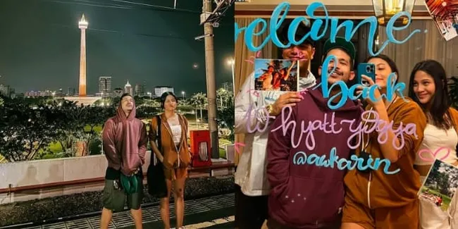 7 Potret Kebersamaan Awkarin dan Rapper Ariel Nayaka Trip Ke Yogyakarta, Mulai Go Public?