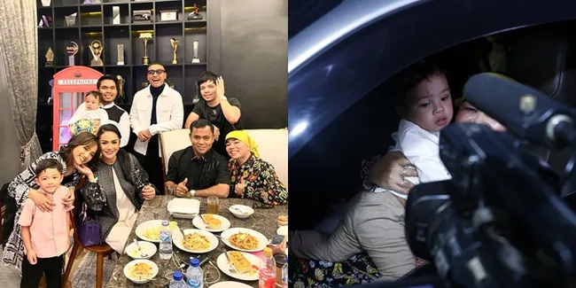 7 Potret Keluarga Haji Faisal Saat Hadiri Akikah Baby Ameena Putri Aurel Hermansyah, Gala Sky Turut Diajak dan Berhasil Curi Perhatian