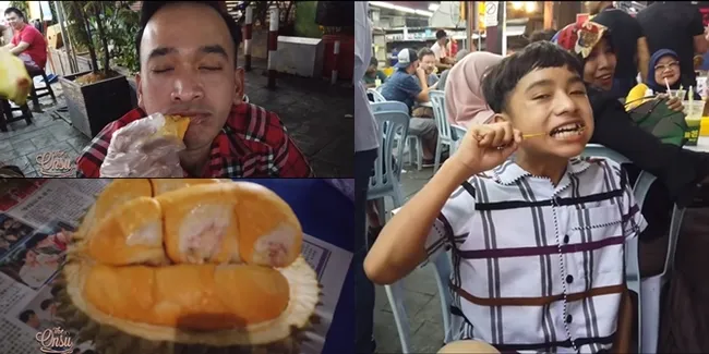 7 Potret Keluarga Ruben Onsu Nikmati Kuliner di Malaysia, Santap Duren Sampai Habis!