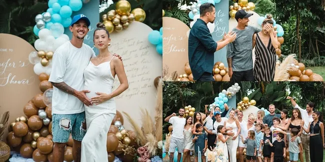 7 Potret Kemeriahan Baby Shower Jennifer Bachdim, Digelar Outdoor Penuh Balon - Pamer Ciuman Mesra dengan Suami