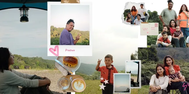 7 Potret Keseruan Indah Permatasari Kemping Bareng Keluarga