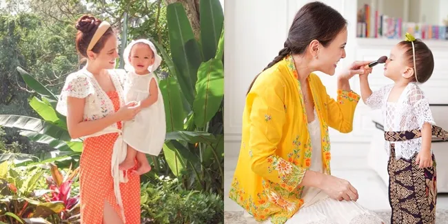 7 Potret Kompak Shandy Aulia dan Sang Anak Pakai Kebaya, Sama-sama Cantik dan Baby Claire Makin Lucu Bikin Gemes