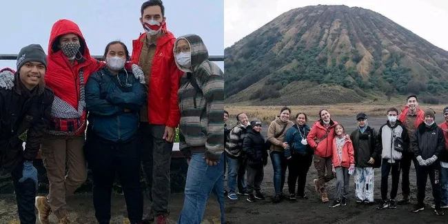 7 potret Liburan Seru Donna Agnesia dan Darius Sinathrya di Bromo