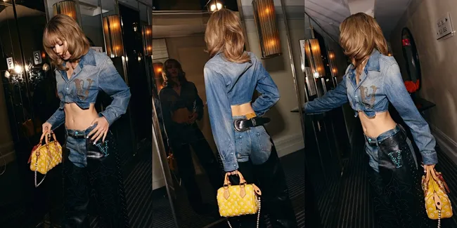 7 Potret Look Lisa BLACKPINK di After-party Met Gala 2025, Pamer Abs Pakai Setelan Denim - Tenteng Tas dengan Warna Favorit