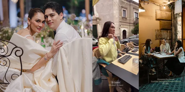 7 Potret Luna Maya Langsung Kerja Usai Menikah dengan Maxime Bouttier, Pergi ke Italia Tanpa Suami