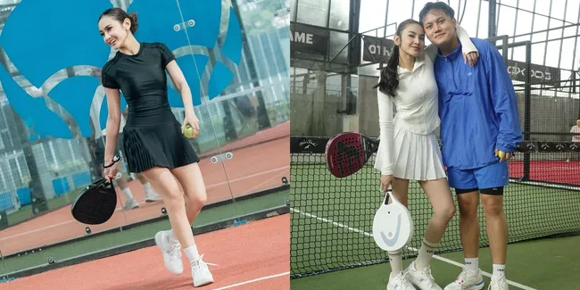 7 Potret Mahalini Bergaya Sporty saat Main Padel, Bikin Heran Kemarin Hamil Apa Masuk Angin 