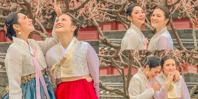 7 Potret Marsha Aruan & Dinda Kirana Pake Hanbok, Cantik Abis!
