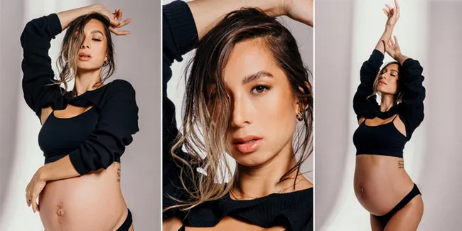 7 Potret Maternity Shoot Terbaru Jennifer Bachdim, Pamer Bare Baby Bump Jelang Persalinan