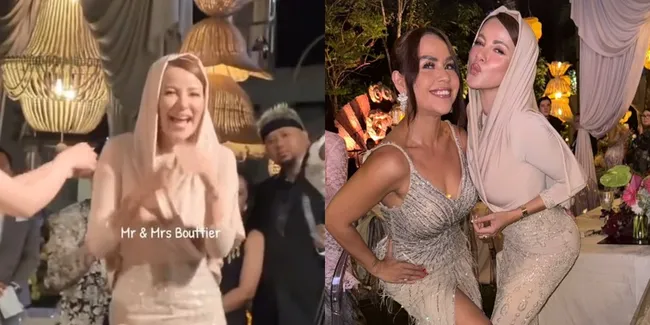7 Potret Olla Ramlan Gaunnya Disorot Saat di Resepsi Luna Maya - Maxime Bouttier, Mencicil Lepas Hijab?
