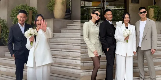 7 Potret Pernikahan Kakak Alyssa Daguise, Al Ghazali Kondangan ke Paris