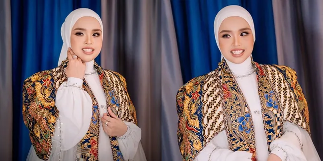 7 Potret Putri Ariani Cantik Pakai Batik di Hari Kartini, Ungkap Niatan Bangun Masjid di Yokohama Jepang