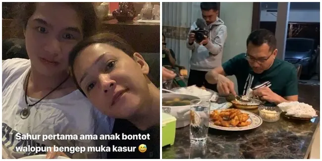 7 Potret Sahur Pertama Keluarga Seleb, Sederhana Namun Enak!
