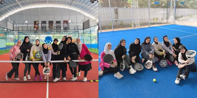7 Potret Seleb Berhijab Olahraga Padel Bersama, Ada Dhini Aminarti - Paula Verhoeven