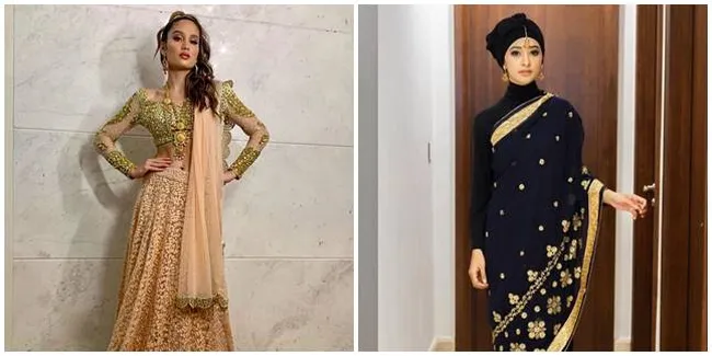 7 Potret Selebriti yang Tampak Anggun Menggunakan Busana Ala India, Stunning!