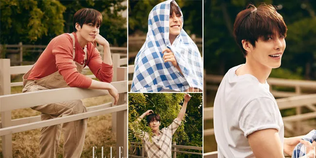 7 Potret Terbaru Kim Woo Bin di Majalah Elle, Berasa Diajak Kencan di Pedesaan