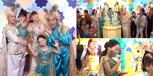 7 Potret Ulang Tahun Thalia dan Thania Putri Ruben Onsu yang Digelar Megah Abis di Hotel Berbintang, Seru Bertema Aladdin - Kado Nagita Slavina Jadi Sorotan