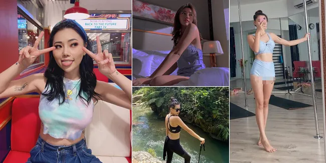 7 Potret Wendy Walters Istri Reza Arap Pamer Body Goals, Pakai Crop Top Hingga Latihan Pole Dance