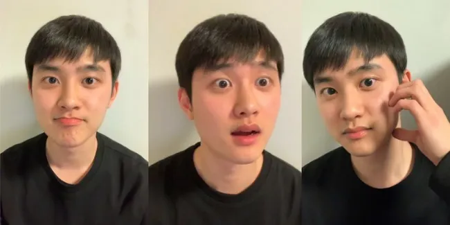8 Ekspresi D.O. EXO Saat Menyapa Fans di VLive, Tanpa Makeup Malah Makin Shining
