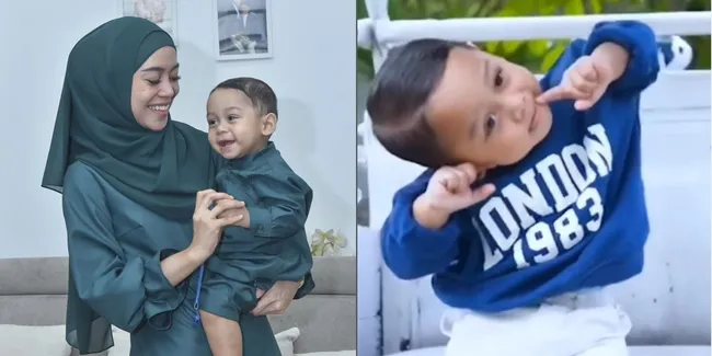 8 Ekspresi Lucu Fatih Anak Lesti Kejora yang Semakin Pintar dan Menggemaskan, Bisa Tirukan Ibunya Menyanyi - Bermain Gitar