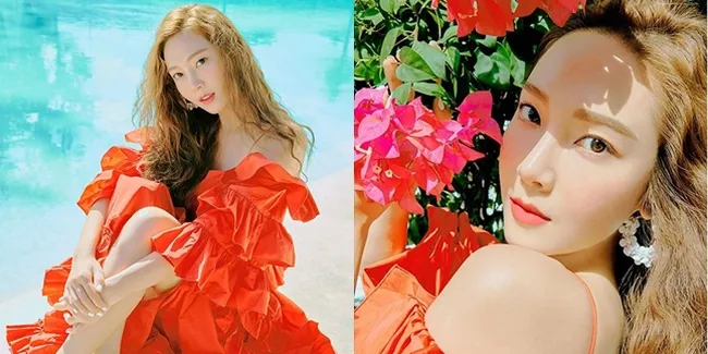 8 Foto Hasil Pemotretan Jessica Jung di Bali, Cantik Bagaikan Bunga Sepatu!