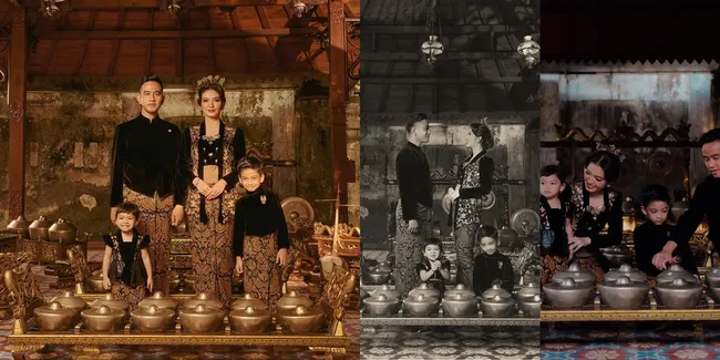 8 FOTO Pemotretan Keluarga Gibran Rakabuming - Selvi Ananda, Si Bungsu Semangat Meski Sempat Ngantuk