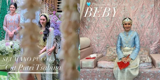 8 Foto Siraman Beby Tsabina Jelang Menikah, Tampil Cantik Saat Prosesi Adat Peusijuek